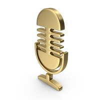 MICROPHONE SYMBOL BRONZE PNG & PSD Images