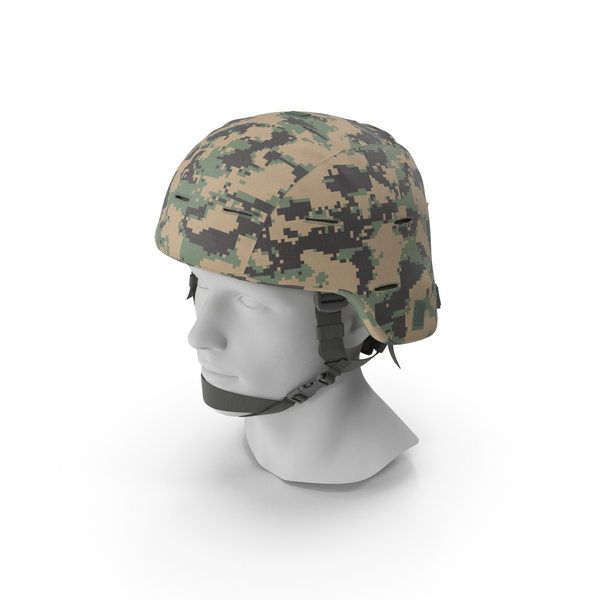 Ballistic Helmet Green Camo PNG & PSD Images