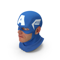 Cartoon Captain America Head PNG & PSD Images
