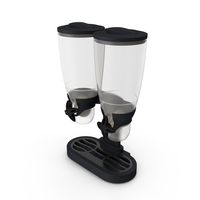 Cereal Dual Dispensers Empty Black PNG & PSD Images