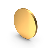 Basic Disc Gold PNG & PSD Images