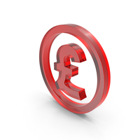 POUND CIRCLE ICON GOLD PNG & PSD Images