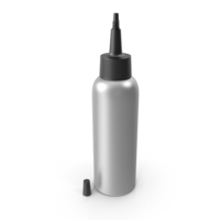 Open Cosmetic Bottle Silver PNG & PSD Images