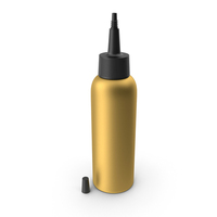 Open Cosmetic Bottle Gold PNG & PSD Images