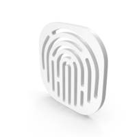 Fingerprint Square Icon PNG & PSD Images