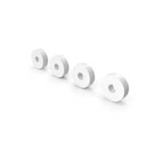 Four Circular Dots Menu Horizontal Icon PNG & PSD Images