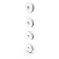 Four Menu Vertical Circular Dots PNG & PSD Images