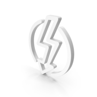 Power Thunderbolt Icon PNG & PSD Images