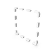 Square Frame Dotted Lines Design PNG & PSD Images