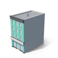 Blue Apartment Building PNG & PSD Images