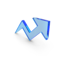Bar Chart Arrow Line Graph Chart Icon Glass PNG & PSD Images