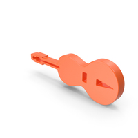 Orange Guitar Icon PNG & PSD Images