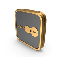 Square Guitar Icon PNG & PSD Images