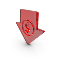 Glass Cost Reduction Dollar Icon PNG & PSD Images