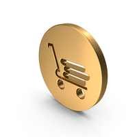 Gold Hand Truck Icon PNG & PSD Images