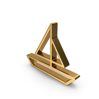 Gold Sail Boat Icon PNG & PSD Images