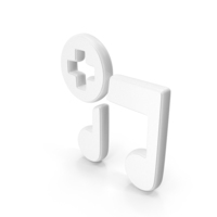 White Add Music Interface Symbol PNG & PSD Images