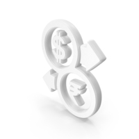 Money Exchange Business Dollar To Rupee Symbol White PNG & PSD Images