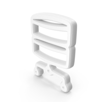 Share Data Server Symbol White PNG & PSD Images