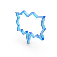 Speech Balloon Callout Icon Glass PNG & PSD Images