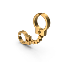 Gold Handcuffs Icon PNG & PSD Images
