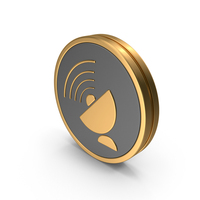 Badge Satellite Dish Icon PNG & PSD Images