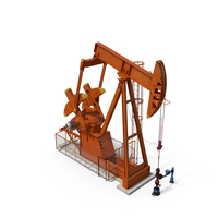 Oil Well Pump Jack PNG & PSD Images