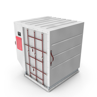 Air Cargo ULD Container LD 2 White PNG & PSD Images