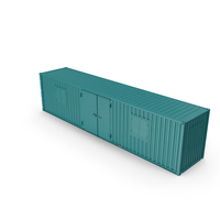 Green Container Office With Wide Door PNG & PSD Images