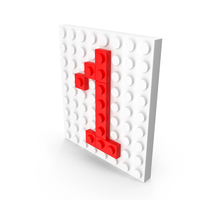 Building Toy Brick Number 1 PNG & PSD Images