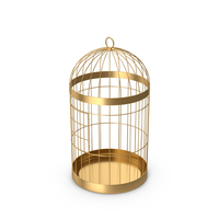 Gold Bird Cage PNG & PSD Images