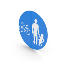 Track Only For Cycles And Pedestrians Sign PNG & PSD Images