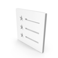 3 Line Star List Symbol PNG & PSD Images