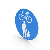 Track Only For Cycles And Pedestrians Sign PNG & PSD Images