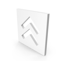 Double Up Arrow Web Icon PNG & PSD Images
