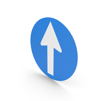Straight Ahead Only Sign PNG & PSD Images