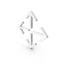 Four Way Directional Arrows Expand Mouse Cursor Symbol PNG & PSD Images