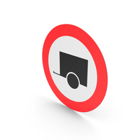 Vehicles Pulling A Trailer Sign PNG & PSD Images