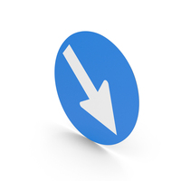 Austrian Sign Keep Right PNG & PSD Images