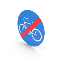 Austrian Sign End Of Track For Cyclists PNG & PSD Images