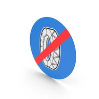 End Of Obligation To Put On Snow Chains Sign PNG & PSD Images