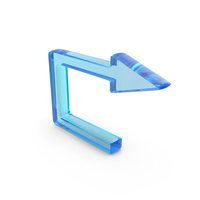 Glass Web Direction Arrow Sign PNG & PSD Images
