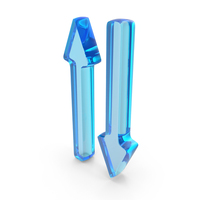 Up & Down Directional Arrows Web Symbol PNG & PSD Images