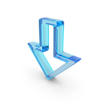 Down Directional Arrow Frame Symbol PNG & PSD Images