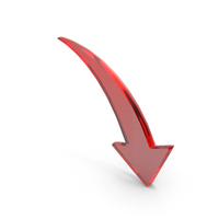 Glass Stock Market Loss Arrow Symbol PNG & PSD Images