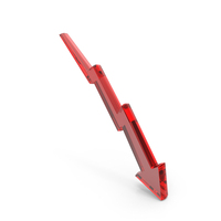 Glass Stock Market Loss Arrow Symbol PNG & PSD Images
