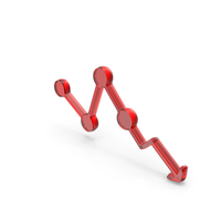 Glass Stock Market Loss Arrow Symbol PNG & PSD Images