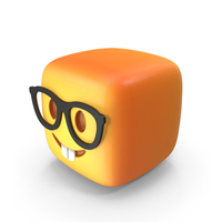 Geek Face Emoji PNG & PSD Images