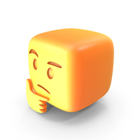 Thinking Face Emoji PNG & PSD Images