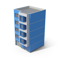 Blue Apartment Building PNG & PSD Images